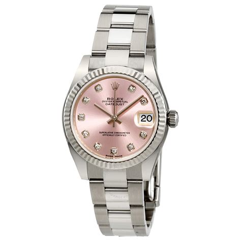 womens pink face rolex|rolex lady datejust pink dial.